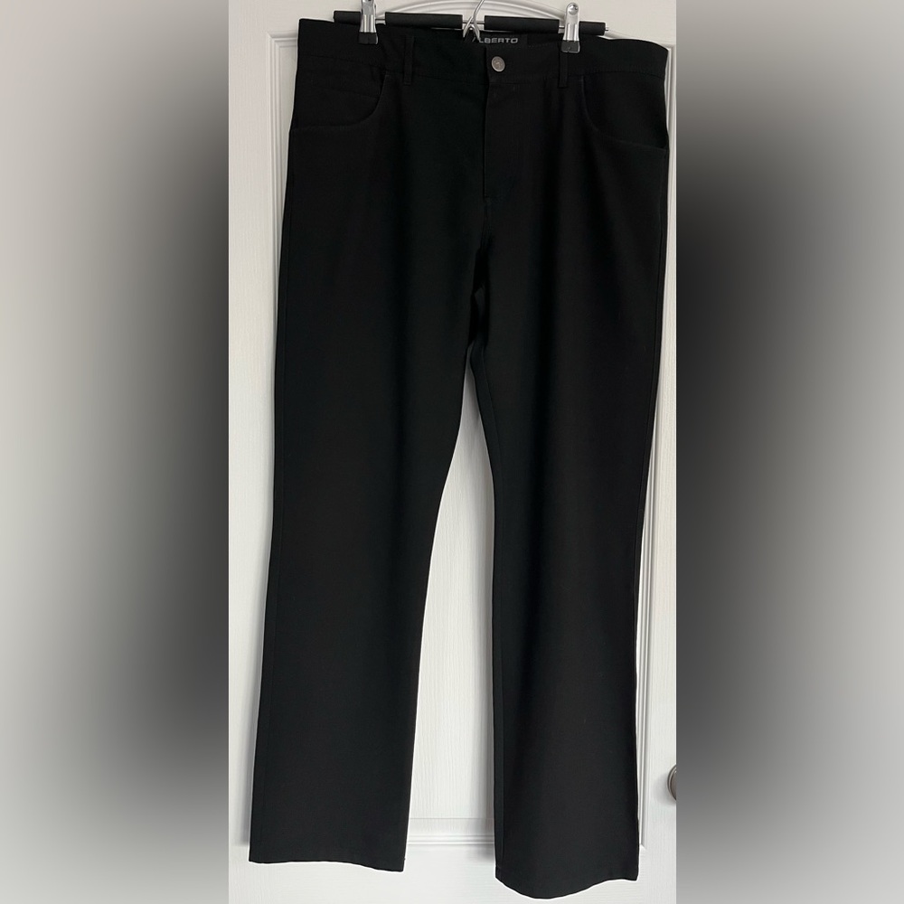 Alberto Modern Fit Ceramica Black Stone Straight leg pants 34 x 31